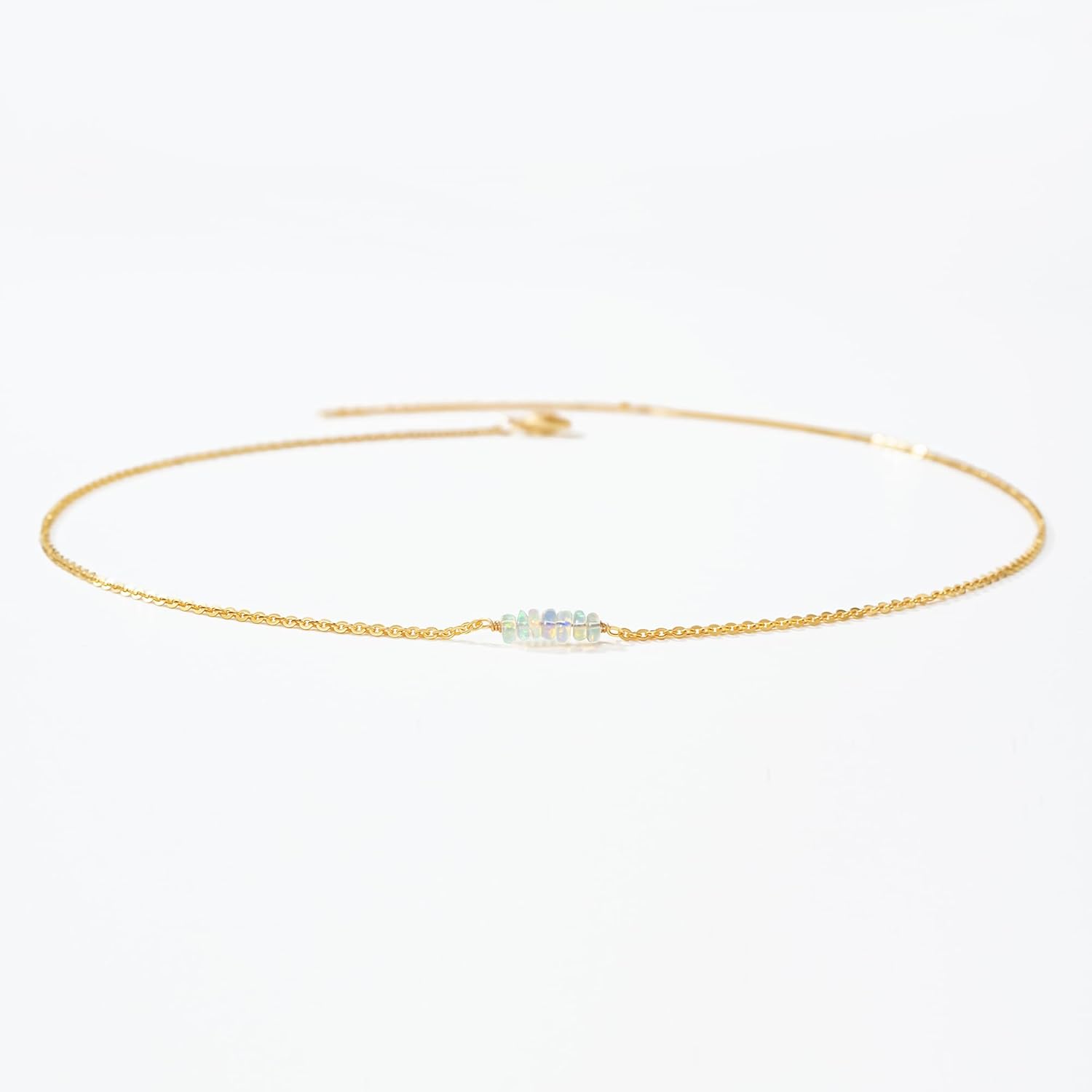 MTMY Gold Bar Necklace 14K Gold Plated Colorful Bar Pendant Necklace for Women Dainty Jewelry - Image 6