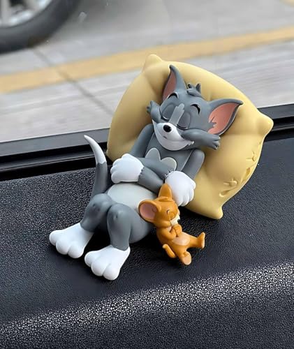 Image of Miniature Set for Home Decor, Deepawali Gift, Living Room, Figurines, Cake Decoration Items - Resin Car Dashboard Items (Multicolor)