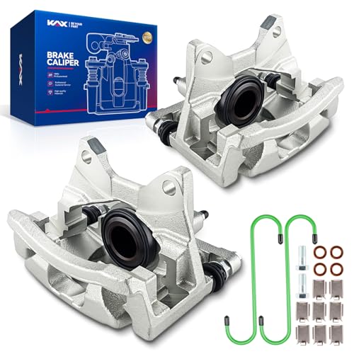 KAX Rear Left & Right Disc Brake Caliper Assembly w/bracket Fits For Jeep Wrangler 2007-2017, Wrangler JK 2018, Liberty 2008-2012, Fits For Dodge Nitro 2007-2011, Replace# 18B5046 18B5047