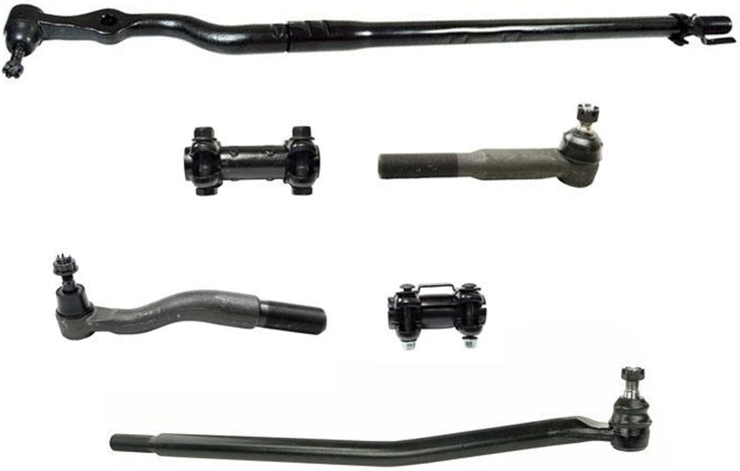 6Pc Kit Drag Link Tie Rods Assembly for Ford F250 Super Duty 4 Wheel Drive 99-04