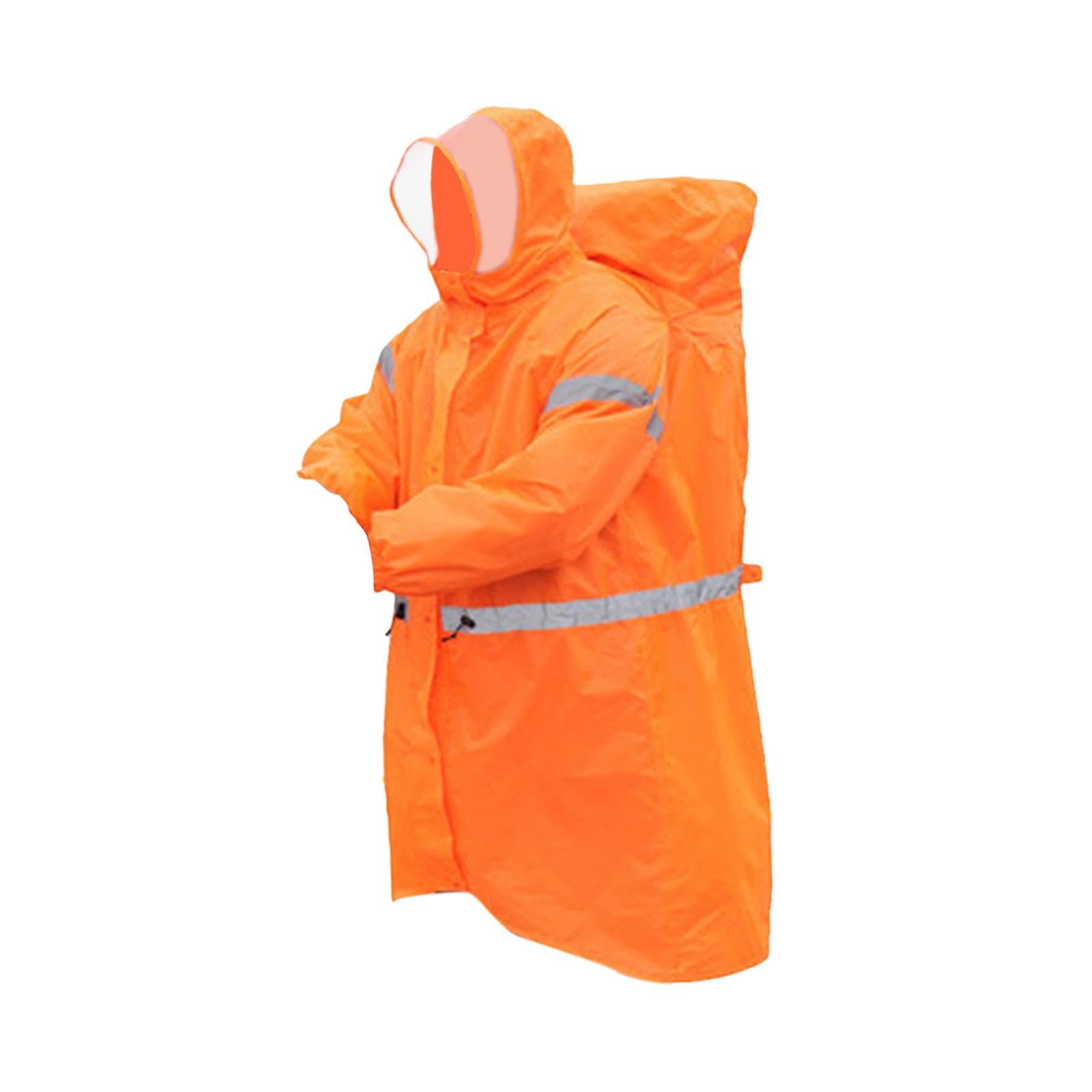 perfk Rucksack-Poncho, wasserdicht, Regenponcho mit Kapuze, für Herren und Damen, tragbar, für Erwachsene, Outdoor-Aktivitäten, Reisen, Winddicht, Wandern,