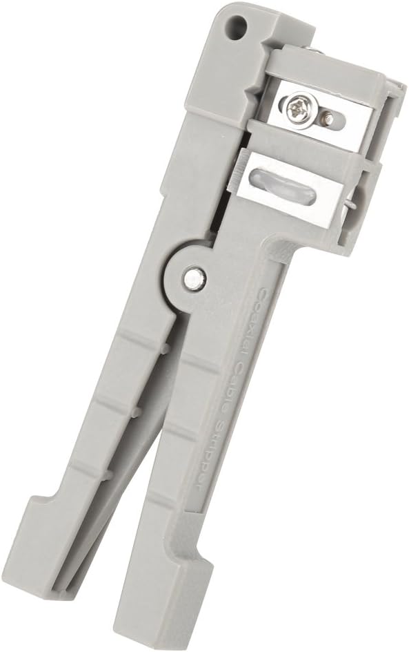 45-162+45-163 Fiber Optic Buffer Tube Stripper, Coaxial Cable Stripping Tool, Grey, Plastic