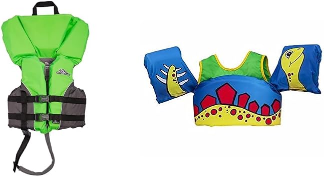 Stearns Kids Life Jacket, USCG Approved Type II Life Vest for Pool, Beach, Lake, Boating; Comfortable Life Jacket with Heads-Up Flotation for Young Swimmers