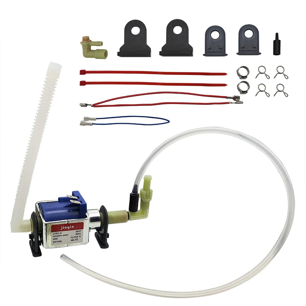 Jiayin JYPC-5 501P Pompe à eau à membrane 45 W 230 V AC, 9 bar 550 cc/min, pompe vibrante pour balai à vapeur, défroisseur à vapeur, machine à expresso – Composant d'appareil interne, modèle jiayin