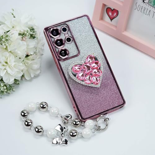 Image of Peeperly Back Cover Case for Samsung Galaxy S23 Ultra Scratch Resistant Anti-Slip TPU Shockproof Protective Durable Sweet Affair Case for Girls & Women(Purple)