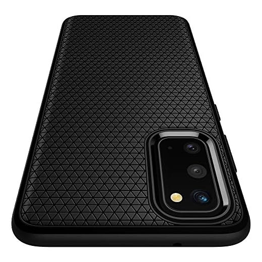 Spigen Liquid Air Skal Kompatibel med Samsung Galaxy S20 Fodral -Matte Black