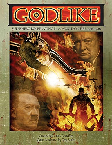 Godlike: Superhero Roleplaying in a World on Fi... 1940410169 Book Cover