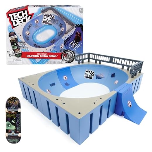 Tech Deck - Daewon Mega Bow - X-Connect Park Creator Juego de Rampas Personalizable y Construible con Fingerboards - Finger Skate 6066909 - Juguetes Niños 6 años +