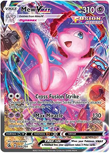 alt rare pokemon cards Titan Cards Mew VMAX 269/264 Alt Art Secret Rare Pokemon Card (SWSH Fusion  Strike) Toploader : Amazon.com.be: Toys