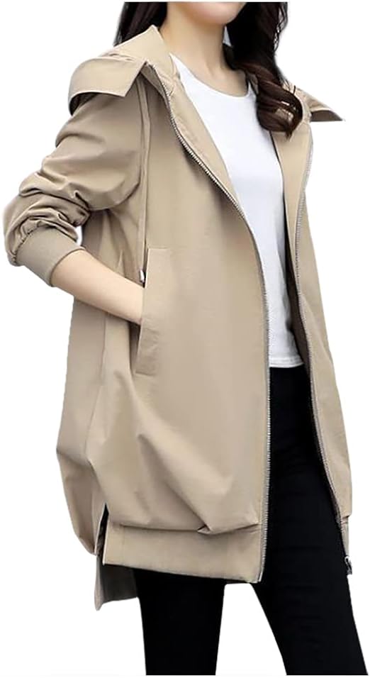 Amazon Faliemu マウンテンパーカー レディース ウインドブレーカー アウター ジャケット ジャンパーフード付き 長め丈 ゆったり 春秋冬 コート ジャケット 通販 Amazon Faliemu マウンテンパーカー レディース ウインドブレーカー アウター ジャケット ジャンパーフード付き 長め丈 ゆったり 春秋冬 コート ジャケット 通販