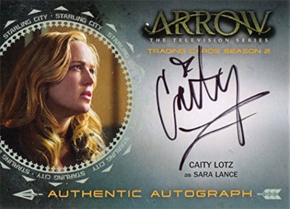 DC ARROW ケイティロッツ　サインカード Arrow Season 2 Autograph Card CL1 Caity Lotz as Sara Lance