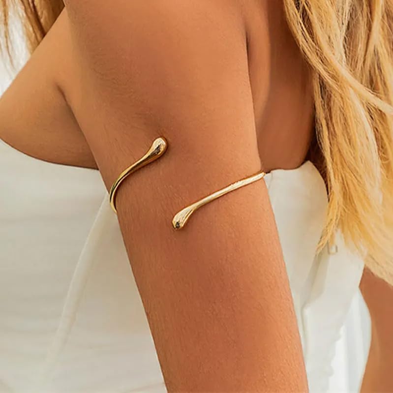 Shining Diva Fashion Gold Plated Stylish Kada Bajuband Bracelet Armlet for Women and Girls (16643b) 2