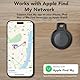 Air Tracker Tag-2 Piece, Koffer Tracker kompatibel mit Apple Wo ist APP (nur iOS), Schlüsselfinder für Schlüssel, Gepäck, Koffer, Brieftasche, IP67 wasserdicht, Schwarz & Weiße