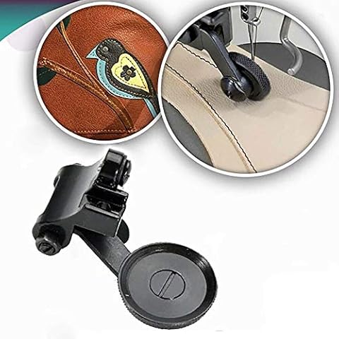 Leather Roller Presser Foot Industrial Sewing Machine Part Leather Presser Foot, for Laminated Fabrics| Foam Rubber| Nylon Plastics| Leather (L) Cover