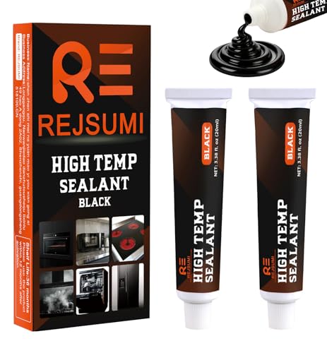 High Temperature Waterproof Silicone Sealant - 0.68 fl.oz Adhesive Caulk for Kitchen Bath Window Auto Door Microwave Ovens-20ml*2