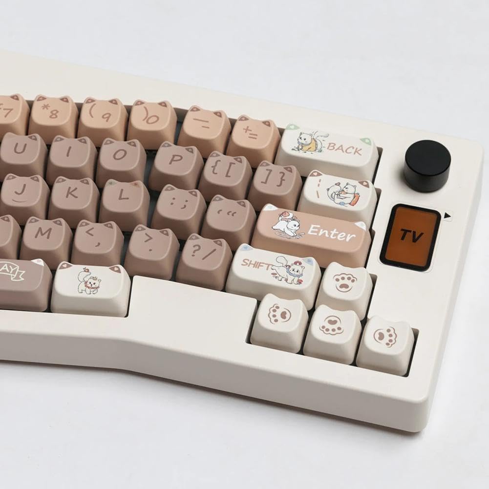 Amazon.co.jp: 子猫テーマキーキャップセット PBT かわいい猫