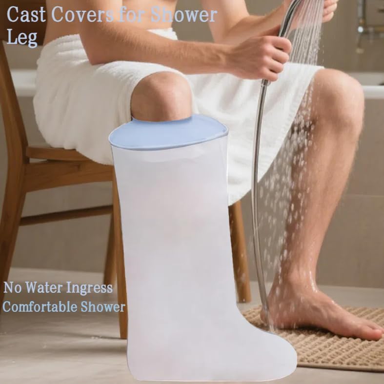 Miniatura 3 de Cubierta de ducha fundida para patas de agua, protector de fundición para patas de ducha para adultos, imprescindible para recuperación de ACL,