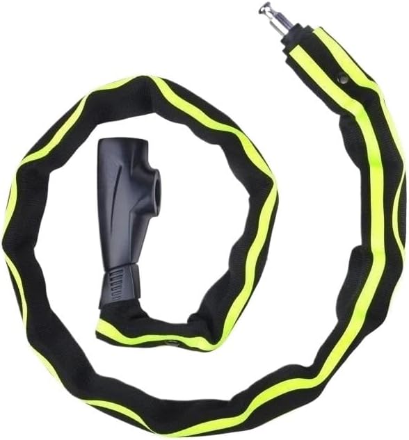 Bike Locks Heavy Duty/Bicycle Chain/Cycling Lock,Codes for Bike Cycle, Moto, Door, Gate Fence(Key Green)