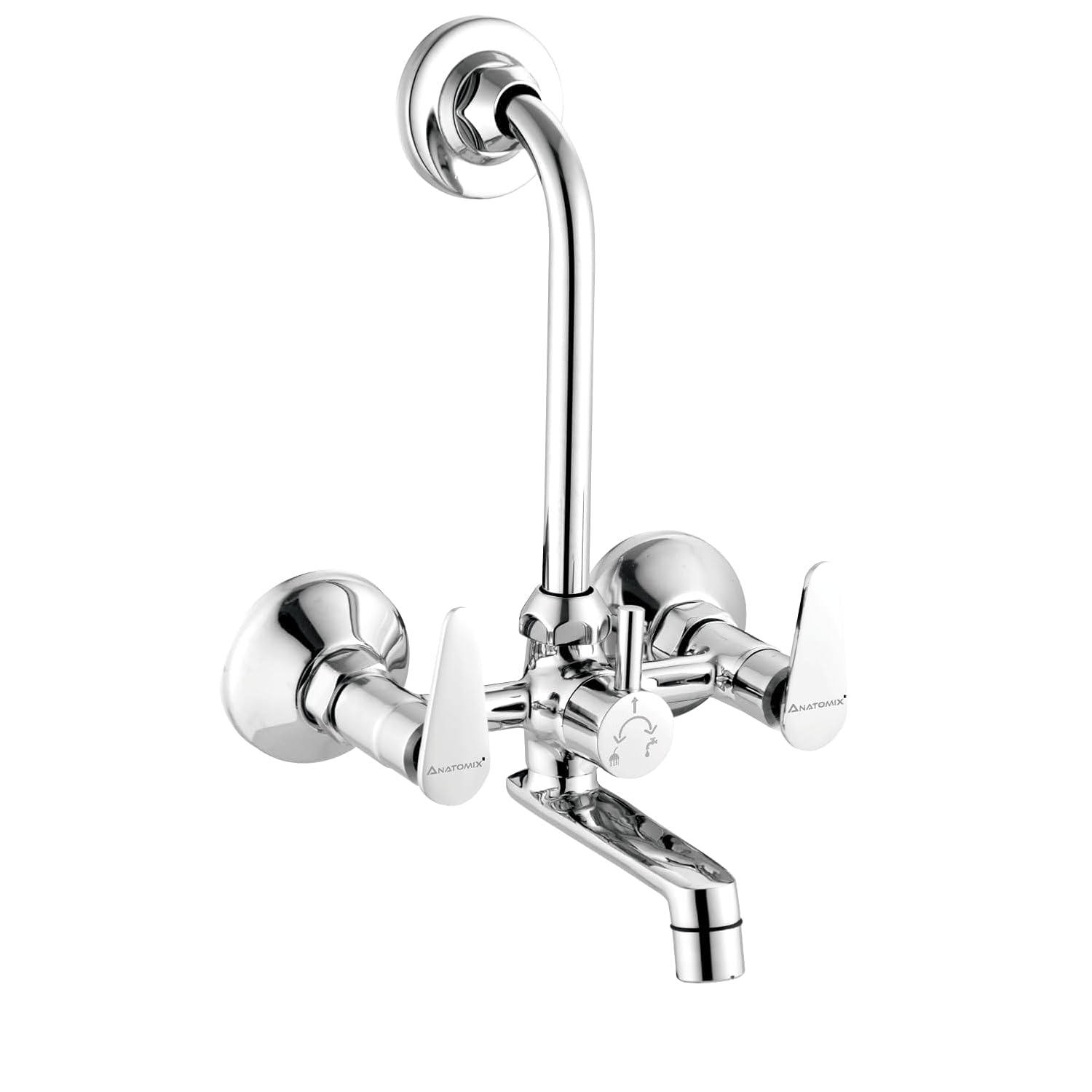 ANATOMIX Slim Wall Mixer - Chrome Finish -6 ANATOMIX Slim Wall Mixer - Chrome Finish -6