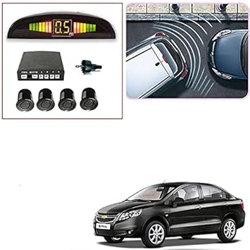 UniPearl -Black Car Parking Reverse Sensors (Set of 4) for - Sail Sedan