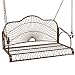 Best Choice Products Iron Patio Hanging Porch Swing Chair Bench Seat Outdoor Furniture