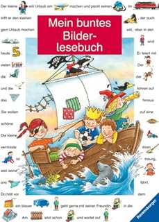 Mein buntes Bilderlesebuch: Zum Vorlesen, Mitlesen und Selbstlesen. Der kleine Dachs macht eine Reise; Janas geht in die Schule; Drei ganz dicke ... Geburtstag; Wo ist dein Besen, kleine Hexe?