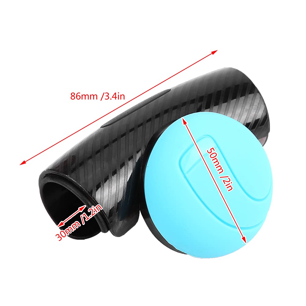 Steering Wheel Spinner Power Handle Ball Wheel Booster Lessen Turning Radius Safe Convenient Beginners Female Drivers Cars Black Blue Universal (Blue)