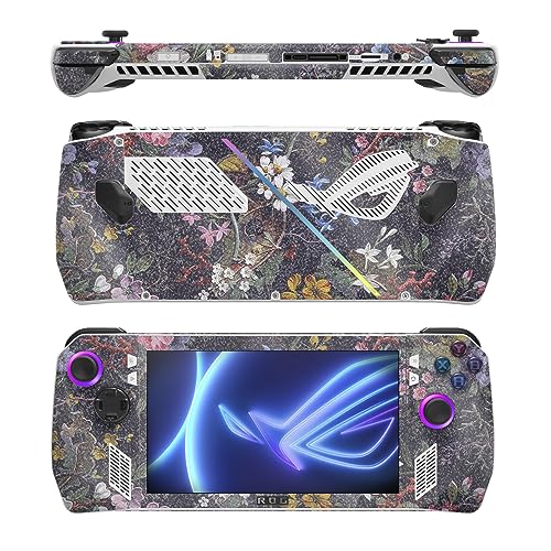 Image of MightySkins Glossy Glitter Skin Compatible with Asus ROG Ally - Midnight Blossom | Protective, Durable High-Gloss Glitter Finish | Easy to Apply