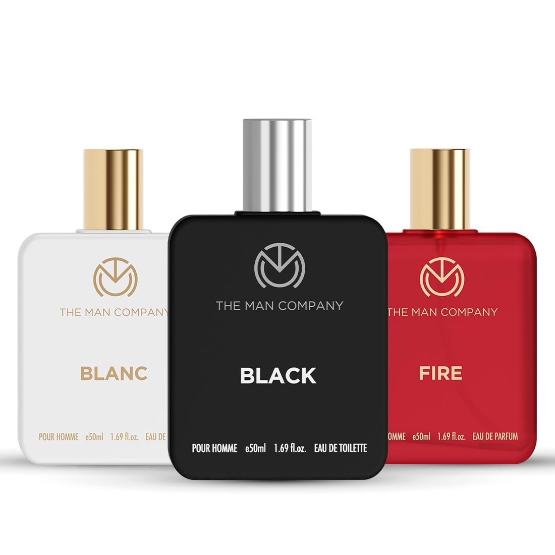The Man Company Eau de Toilette Trio, 50ml each - Fire, Blanc, Black | Perfume for Men | Premium Luxury Long-Lasting Perfume Spray | Gift for Him-picture-49