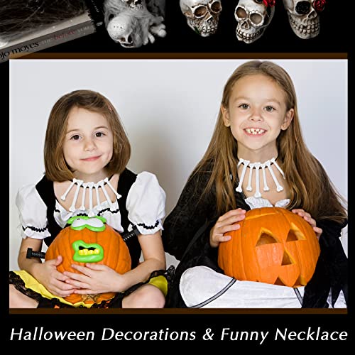 60 huesos de plástico para decoración de Halloween miniatura 5