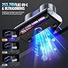 Aspiradora Antiacaros Aspirador Colchones con Luz UV-C de 253,7 nm 16Kpa de Succión Calentamiento Cepillo Giratorio Ultrasónica Filtro HEPA Aspirador de Acaros Puerto de Succión Ampliado 500W Azul #2