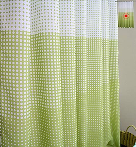 Rideau de douche style européen en polyester imperméable avec crochets de bain - 5
