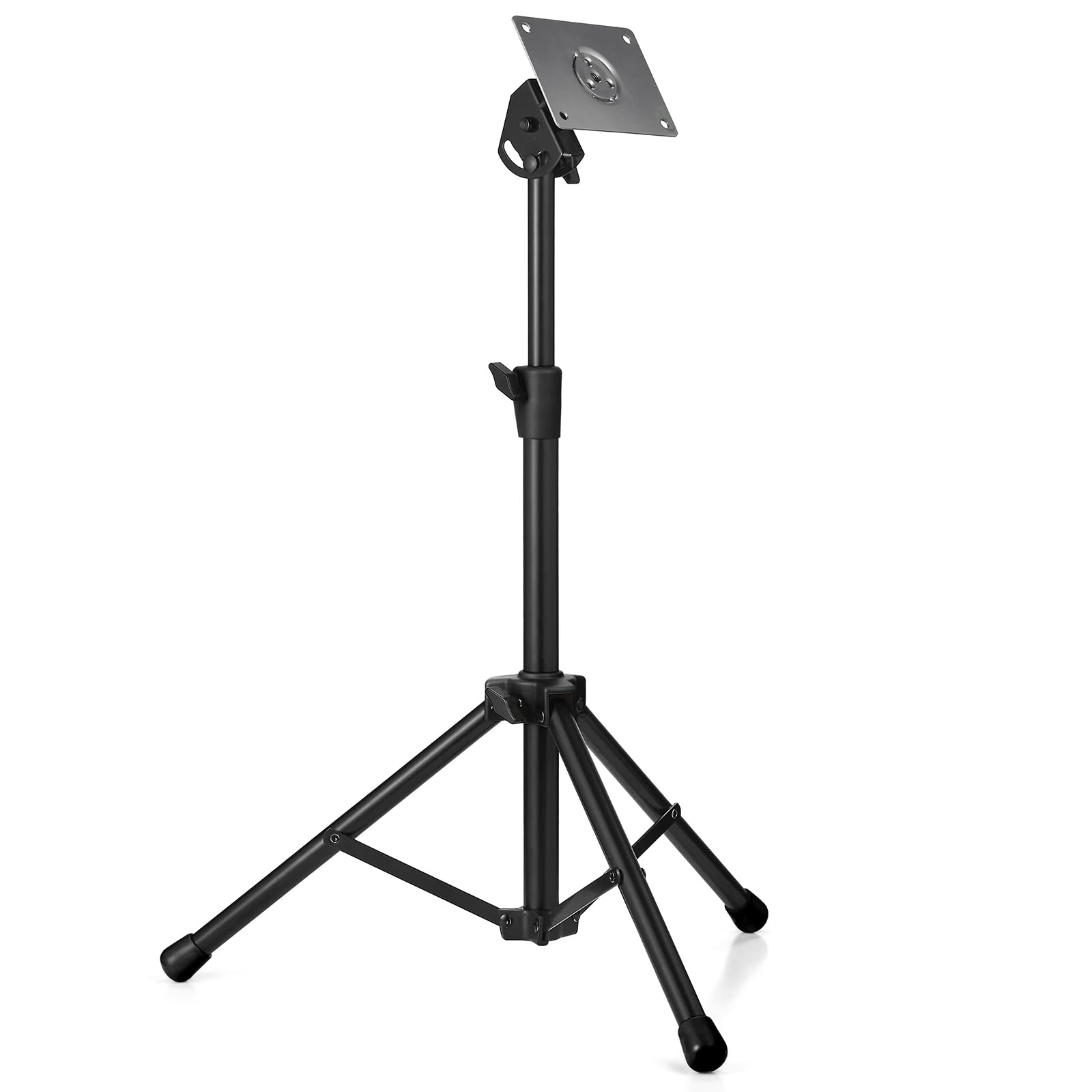 TENTEOTEN Electronic Mounting Stand with Plate, Portable Mounting Stand for Electronic Modules & Controller Multi Pads and Drum Pads (Black)