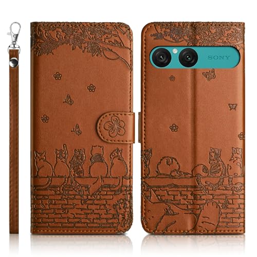 Succtopy Coque pour Sony Xperia 10 VII Étui de Protection [Etui à Rabat] [Pochette de Portefeuille] [Fermeture Magnétique] Housse Premium en Cuir PU...