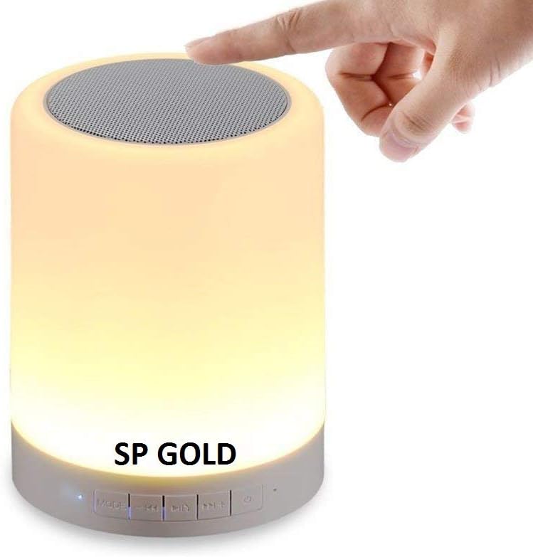 GOLD KING™ LED Touch Lamp Bluetooth Speaker, Wireless HiFi Speaker Light, USB Rechargeable Portable with TWS for Party Festival Camping, Different Lighting Modes