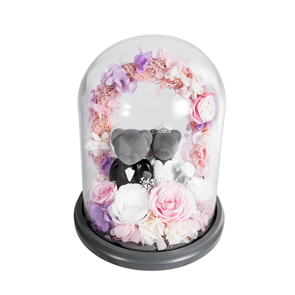 Amazon｜JoyFlower プリザーブドフラワー ローズギフト ローズベア