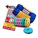 Geospace Read Spin Education Game for Kids â€“ A Handheld Magnetic Spelling Game with Storage Pouch (Lower Case Letters)