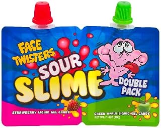 Face Twisters Sour Slime Candy 1.4 Oz
