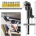 SWHSMLB 17-Piece Flexible Drill Bit Extension Set with Right Angle Attachments, Socket Adapters, Screwdriver Bits, Hand Powered Tool Kit for Narrow Spaces