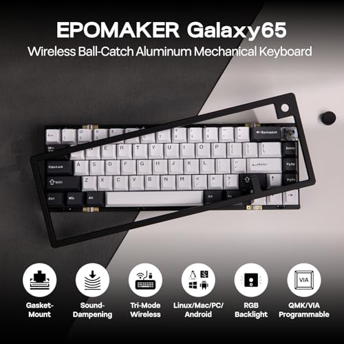 EPOMAKER Galaxy65 無線 QMK/VIA メカニカルキーボード の商品画像 1