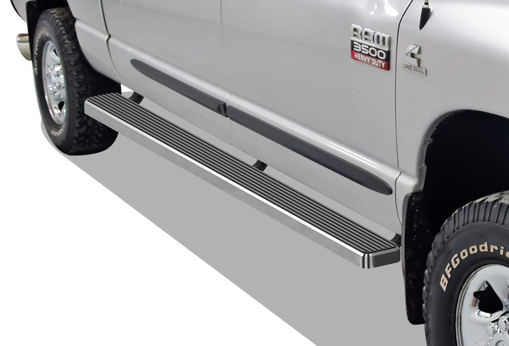 APS Premium 6in 304 Stainless Steel Running Boards Compatible with Dodge Ram 1500 2500 3500 Crew Cab 09-18