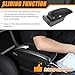 for Polo for Vw Polo 9N 3 2002-2009 Armrests Auto Centre Console Interior Storage Box Arm Rest Dual Compartments Soft Leather