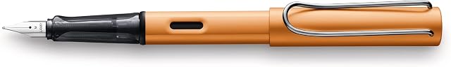 LAMY 1833451 AL-star Fountain Pen 27, Aluminium Fountain Pen in Bronze with Transparent Grip and Steel Nib, EF Nib Size