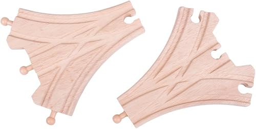 Bigjigs Rail puntos de tres vías paquete de 2OTRAS marcas principales raíl de madera son compatibles