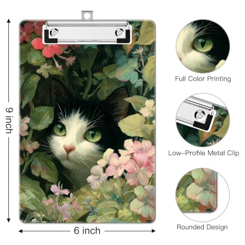 Image of Small Plastic Clipboard 6 x 9 in, Standard A5 Size Fashion Clip Board