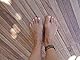 ✿ SIMPLES SCHWARZES ETHNO TRIBAL FUSSBAND GEKNOTET ✿ Fussband Velour