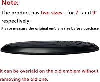 Vista 3 de Emblema superpuesto de 7 pulgadas, insignia de la bandera estadounidense para la puerta trasera de la parrilla delantera, material ABS, emblema