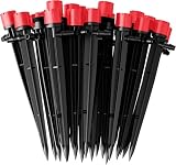KAHEIGN 60Pcs Goutteurs d'eau D'irrigation, 8 Trous Émetteurs Goutte à Goutte Réglables Ir...