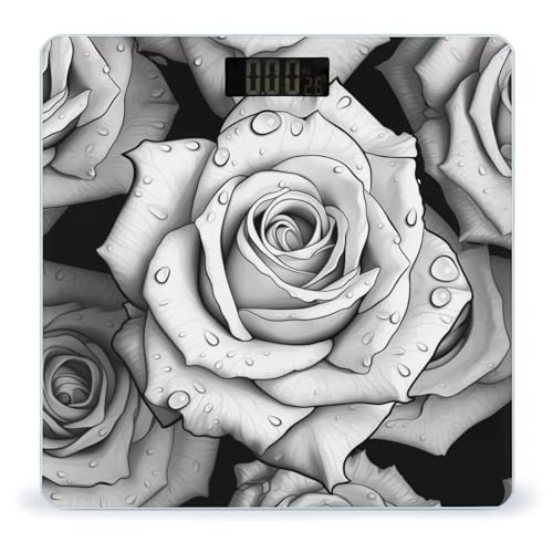 Báscula Digital de Baño con Pantalla LCD y Superficie de Vidrio Templado miniatura 1
