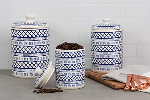 Image of 10 Strawberry Street CAN-MARINA Kitchen Canister Set, Set of 3